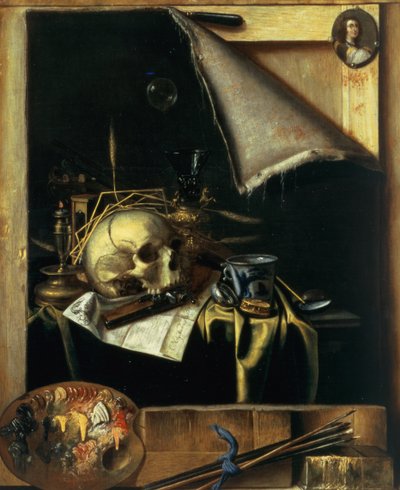 Vanitas (Stillleben - Trompe l