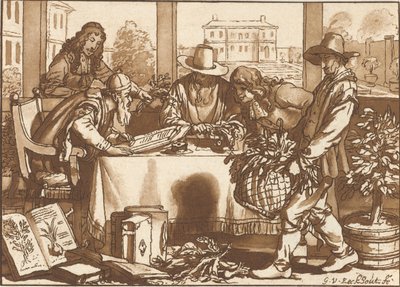 Botaniker von Cornelis Ploos van Amstel (signed by artist)