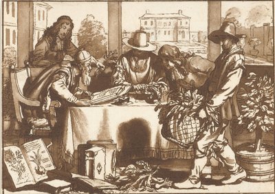 Botaniker von Cornelis Ploos van Amstel (signed by artist)