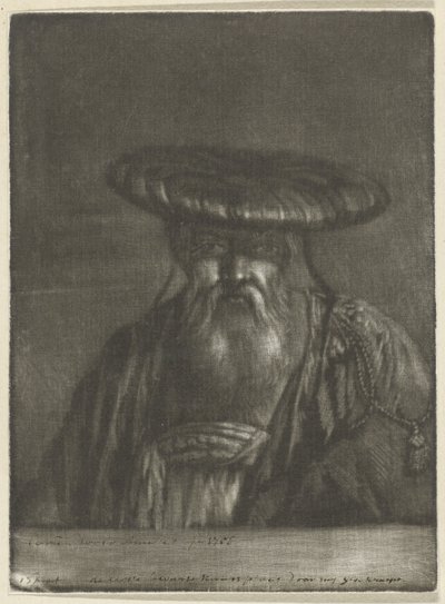 Orientalischer Mann von Cornelis Ploos van Amstel (signed by artist)