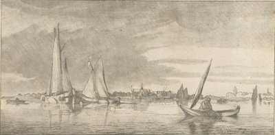 Flussansicht von Cornelis Ploos van Amstel (signed by artist)