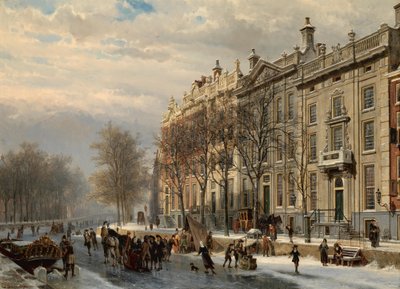 Die Biegung in der Herengracht von Cornelis Springer