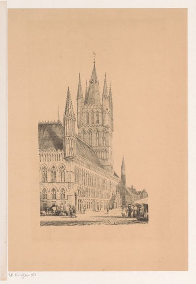 Tuchhalle von Ypern von Cornelis Springer