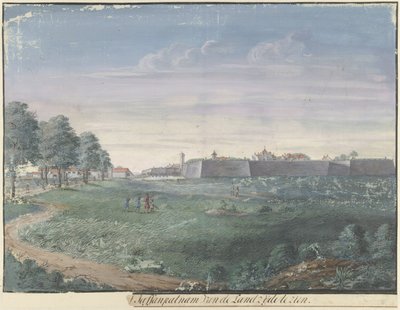 Das Fort Jaffnapatnam auf Ceylon von Cornelis Steiger