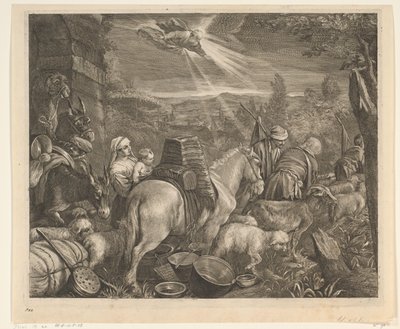 Abraham verlässt Haran von Cornelis Visscher (II)