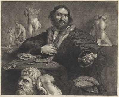 Porträt des Sammlers Andrea Odoni von Cornelis Visscher (II)