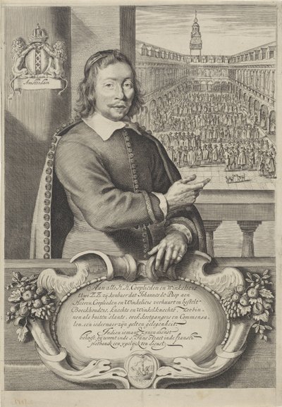 Visitenkarte von Johannes de Paep von Cornelis Visscher (II)