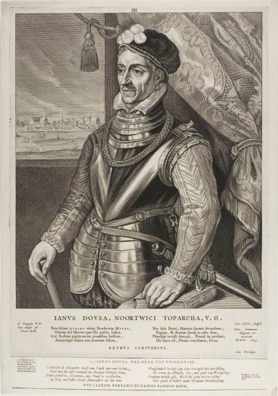 Jan van der Does, Tafel 3 aus Quatuor Personae von Cornelis Visscher