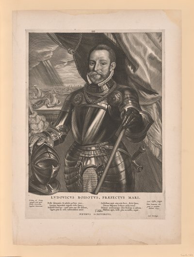 Lodewijk van Boisot, Admiral von Zeeland, aus Quatuor Personae von Cornelis Visscher
