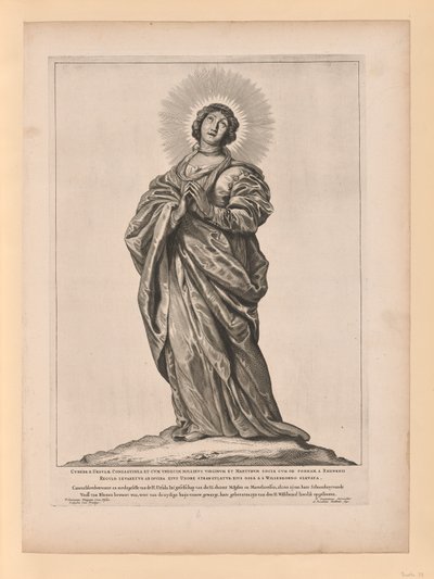 Heilige Cunera, aus Heilige des Nord- und Süd-Niederlande von Cornelis Visscher
