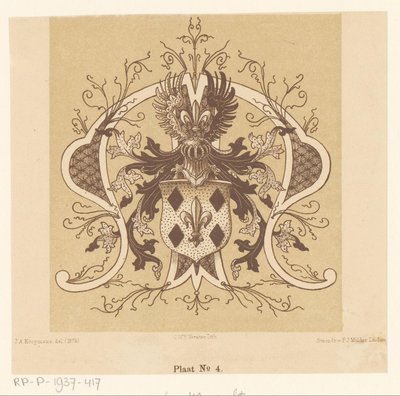 Heraldisches Wappen der Familie Van Mansvelt von Cornelis Willem Hendrik Verster van Wulverhorst