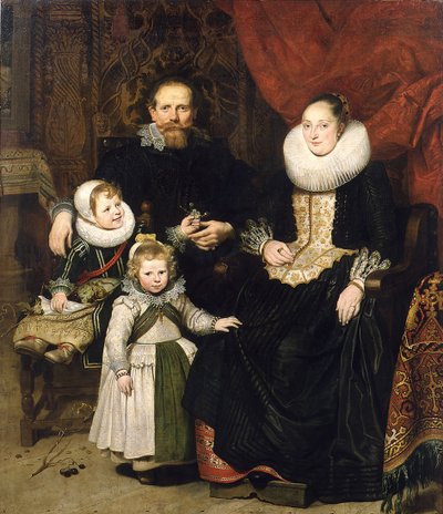 Selbstporträt mit der Familie, 1621 von Cornelis de Vos