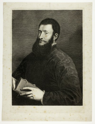 Porträt des Dichters Pietro Aretino, aus Cabinet Reynst von Cornelis van Dalen II