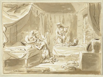 Jakob erhält den Segen von Isaak von Cornelis van Noorde