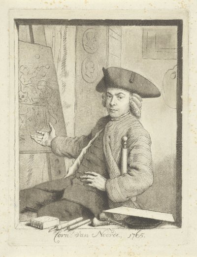 Selbstporträt von Cornelis van Noorde von Cornelis van Noorde