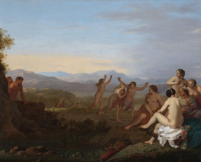Satyrn spähen auf Nymphen von Cornelis van Poelenburch