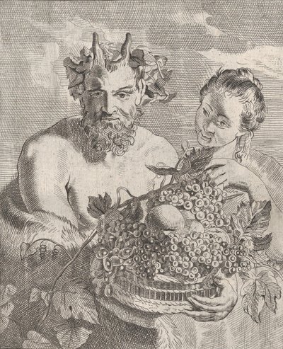 Satyr und Bacchantin, ca. 1650-67 von Cornelis van Poelenburgh