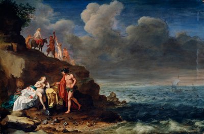 Bacchus und Ariadne auf der Insel Naxos, 17. Jahrhundert von Cornelis van Poelenburgh or Poelenburch