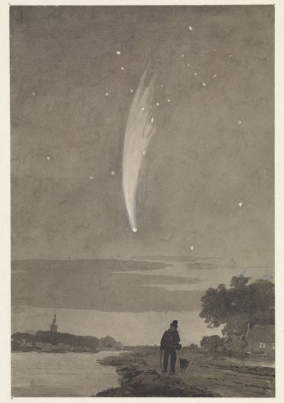 Der Komet von Donati, 10. Oktober 1858 von Cornelis van der Griendt