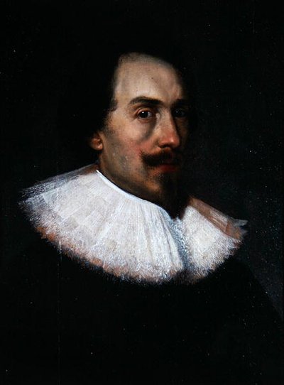 Unbekannter Herr mit weißem Kragen von Cornelius Jansen