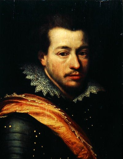 Porträt eines Mannes in Rüstung von Cornelius Janssen van Ceulen