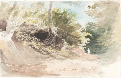 Ein bewaldeter Weg bei Ross von Cornelius Varley