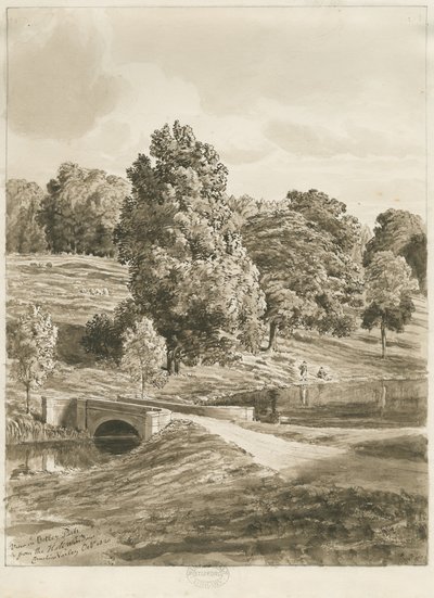 Betley Park, Oktober 1820 von Cornelius Varley