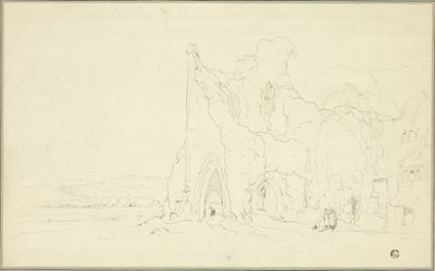 Landschaft mit gotischen Ruinen von Cornelius Varley