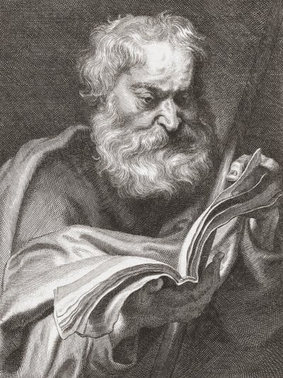 Thomas der Apostel, zweifelnder Thomas (Porträt) von Cornelius van Caukercken