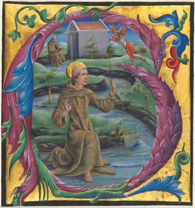 Der heilige Franziskus empfängt die Stigmata von Cosmè Tura
