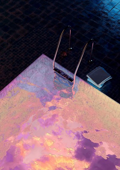 Irideszente Poolreflexionen von CosmoZach
