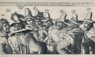 Die Schießpulver-Verschwörer von Crispijn de Passe I