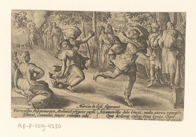 Atalanta und Hippomenes (Metamorphosen von Ovidius, Serientitel) von Crispijn van de Passe (I)