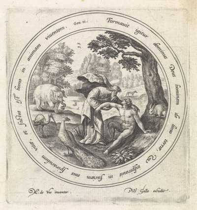 Die Erschaffung Adams von Crispijn van de Passe (I)