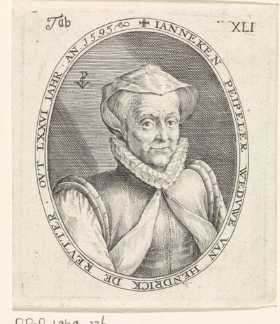 Porträt von Janneke Peipeler von Crispijn van de Passe (I)
