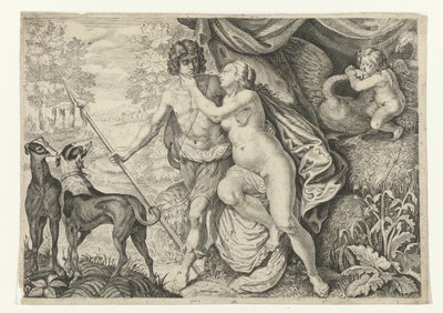 Venus und Adonis von Crispijn van de Passe (II) (attributed to)