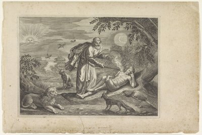 Prometheus erschafft den ersten Menschen von Crispijn van de Passe (II) (workshop of)