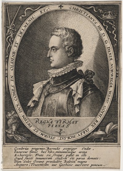 Christian IV., König von Dänemark von Crispijn van de Passe I