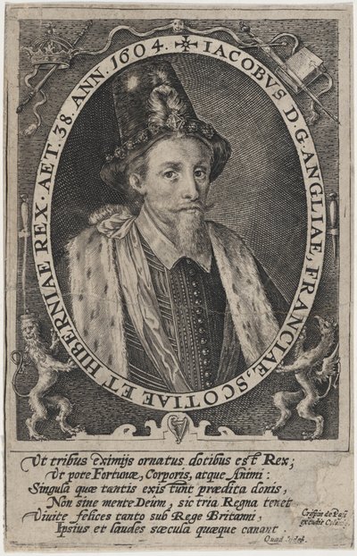 Jakob I., König von England von Crispijn van de Passe I