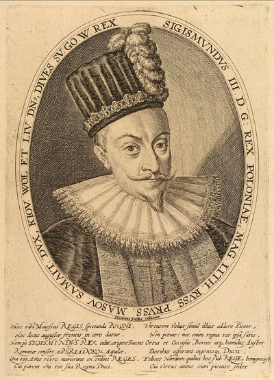 Sigismund III. Wasa, König von Polen, ca. 1600 von Crispijn van de Passe the Elder