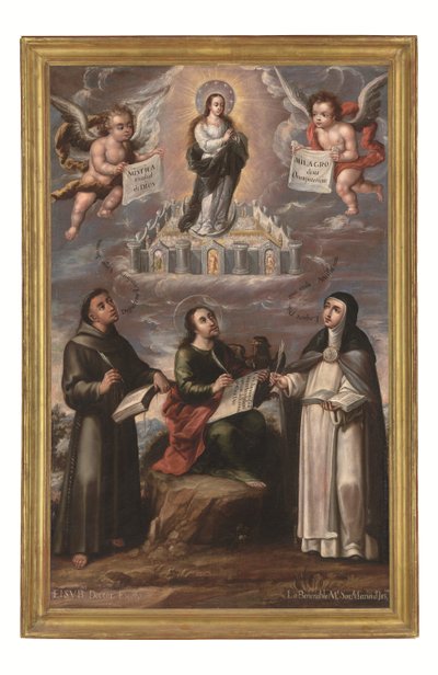 Die Mystische Stadt Gottes, um 1700 von Cristobal de (workshop of) Villalpando