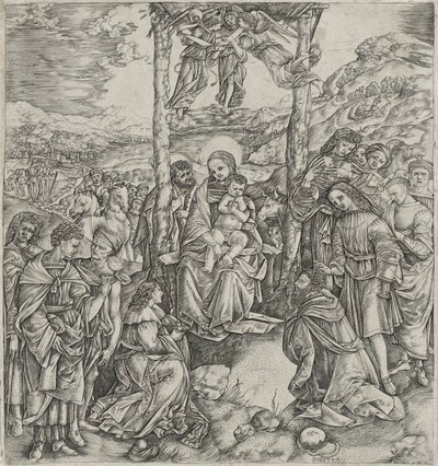 Anbetung der Könige von Cristofano Robetta