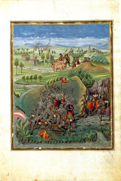 Einfluss des Planeten Mars: Kriegsszene von Cristoforo De Predis