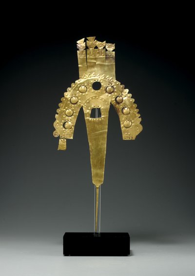 Ein Huari-Goldfeder-Ornament, Südküste, ca. 700-1000 von Culture Huari
