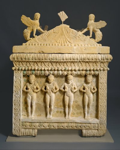Kalksteinsarkophag: der Amathus-Sarkophag, ca. 460 v. Chr. von Cypriot