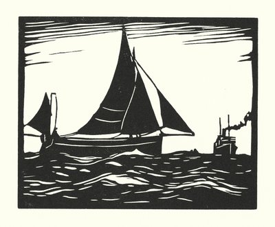 Fischerboote und Lastkähne: Plymouth Hooker von Cyril A. Wilkinson