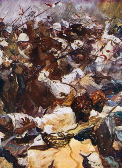 Angriff der Lanzenreiter bei Kandahar von Cyrus Cuneo