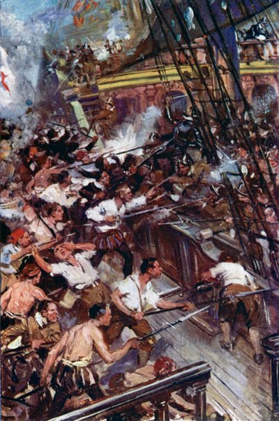 Illustration für Westward Ho! von Cyrus Cuneo