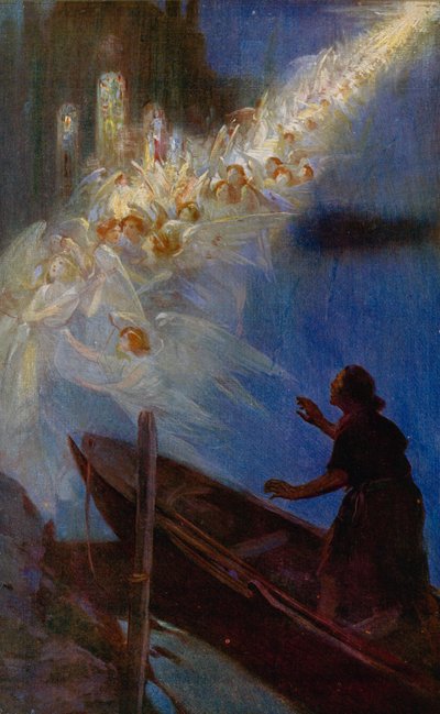 Die legendäre Weihe der Westminster Abbey, Die Vision des Fischers von Cyrus Cuneo