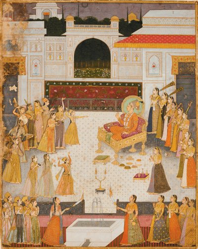 Eine Abendvorstellung für Maharaja Abhai Singh von Dalchand